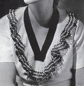 Band and Frill Collar Pattern #2036