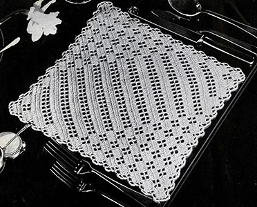 Modern Filet Place Mats Pattern