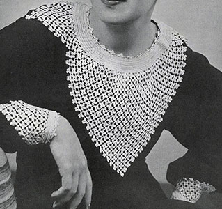 Clover Stitch Collar and Cuffs Pattern #2129