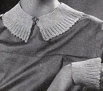 Tailored Collar and Cuff Set Pattern