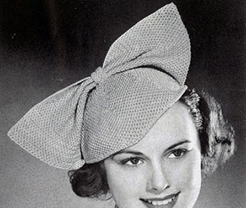 Bow Hat Pattern #2166