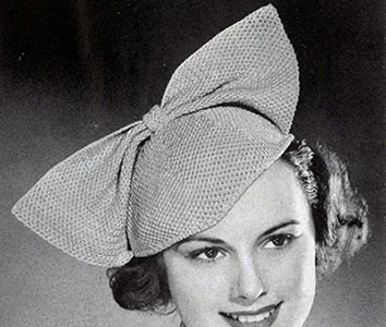 Bow Hat Pattern #2166