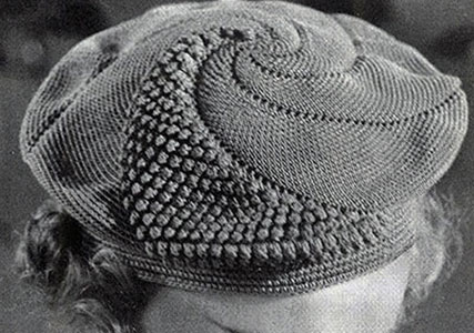 Popcorn Beret Pattern #2182