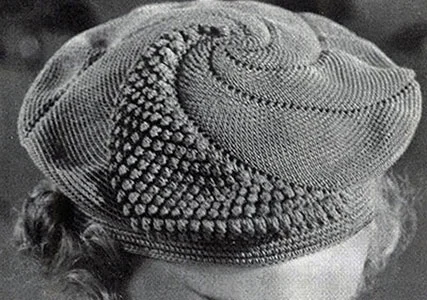 Popcorn Beret Pattern #2182