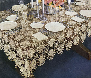 Queen Anne's Lace Tablecloth Pattern #7050