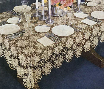 Queen Anne's Lace Tablecloth Pattern #7050