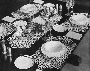 Snow Crystal Luncheon Set Pattern #7051