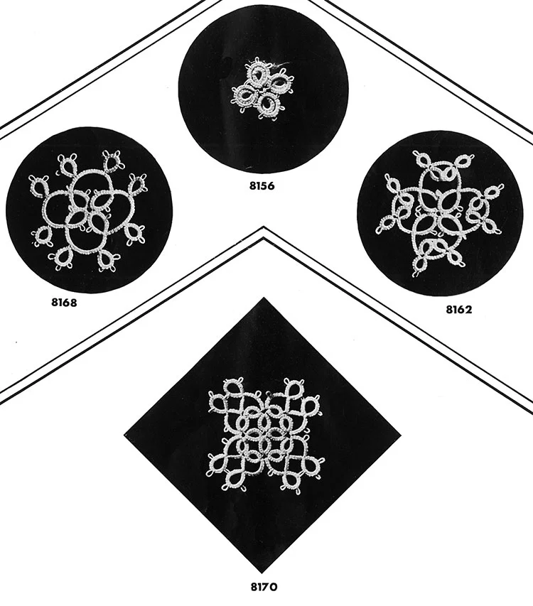 Tatting Medallion Patterns #8168, #8156, #8162, #8170