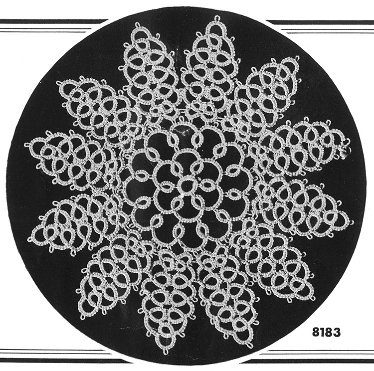 Tatting Doily Pattern #8183