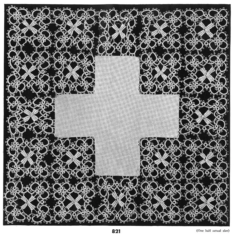 Tatting Doily Pattern #821