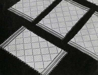 Diamond Luncheon Set Pattern #7006