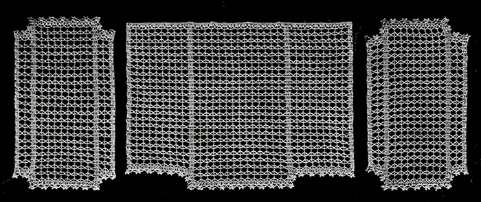 Mesh Lace Chair Set Pattern #66