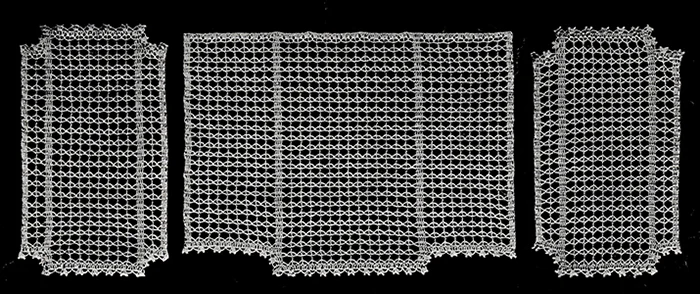 Mesh Lace Chair Set Pattern #66