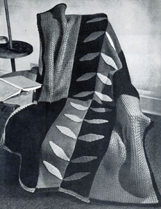 Modern Leaf Afghan Pattern #5209