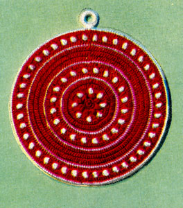 Red and White Potholder Pattern