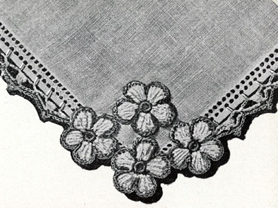 Red and White Handkerchief Edging Pattern