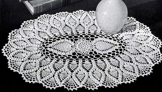 Oval Pineapple Doily Pattern