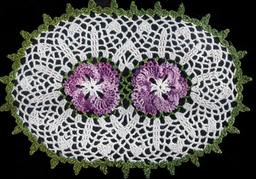 Double Pansy Doily Pattern