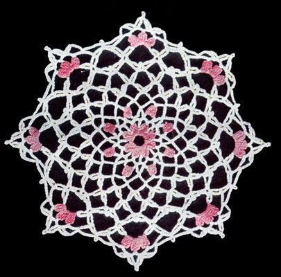 Pink Petal Doily Pattern