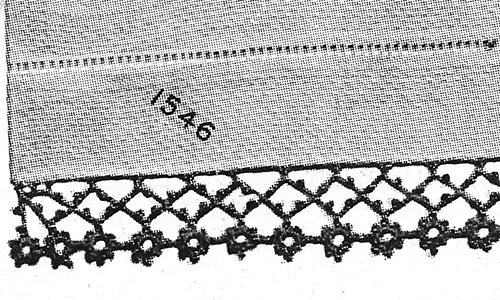 Rose Lattice Edging Pattern #1546