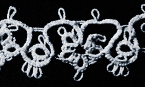 Tatted Wedding Cake Lace Edging #1835