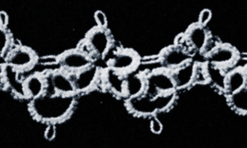 Tatted Wedding Cake Lace Edging #1836