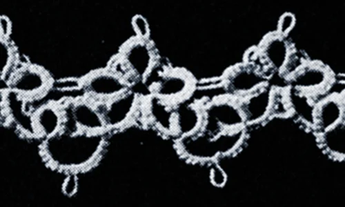 Tatted Wedding Cake Lace Edging #1836