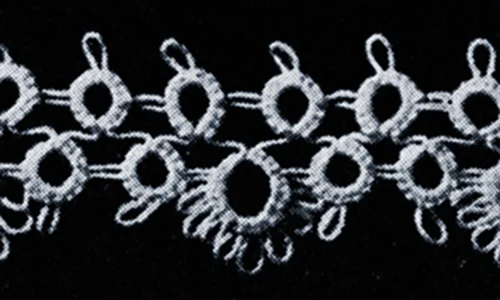 Tatted Wedding Cake Lace Edging #1837