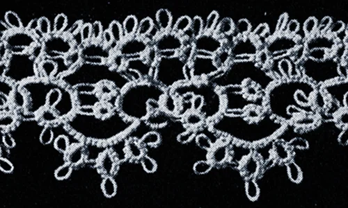 Tatted Wedding Cake Lace Edging #1838