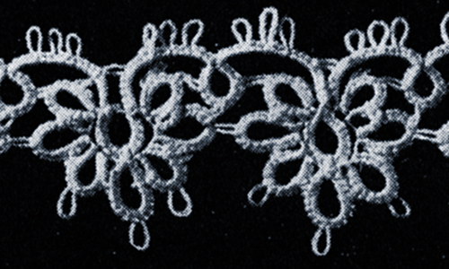 Tatted Wedding Cake Lace Edging #1839