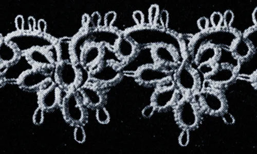 Tatted Wedding Cake Lace Edging #1839