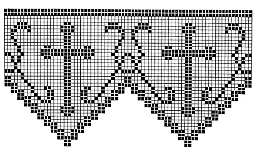 Filet Crochet Altar Cloth Pattern #1899