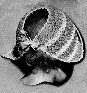 Crocheted Dutch Cap Pattern #2012