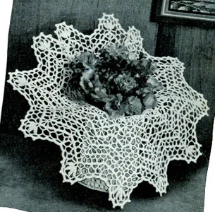 Crocheted Basket Pattern #2134