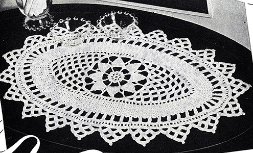 Oblong Doily Pattern #2219
