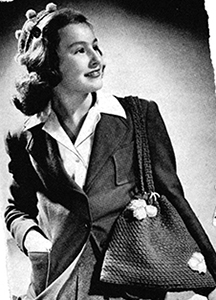 Crocheted Shoulder Bag and Beanie Set Pattern