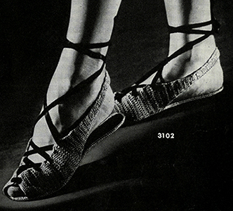 Ballet Slippers Pattern #3102