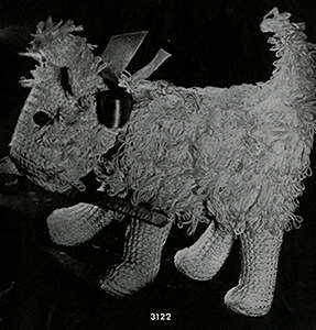 Toy Fuzzy Dog Pattern #3122