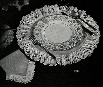 Round Luncheon Set Pattern #3126