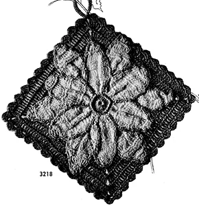 Flower Potholder Pattern #3218