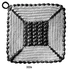 Potholder Pattern #3226