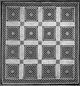 Medallion and Edge for Tea Cloth Pattern
