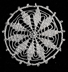 Round Ten-Point Star Medallion Pattern