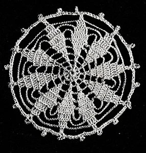 Round Ten-Point Star Medallion Pattern