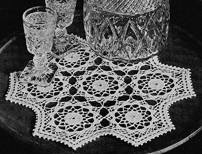 Simple Circle Motif Doily Pattern #4409