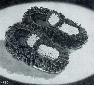 Loop Stitch Moccasins Pattern | No. 4720