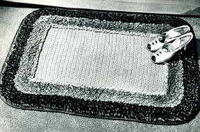Loop Stitch Border Rug Pattern #5104