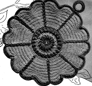 Daisy Potholder Pattern #5516