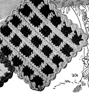 Plaid Potholder Pattern #5528