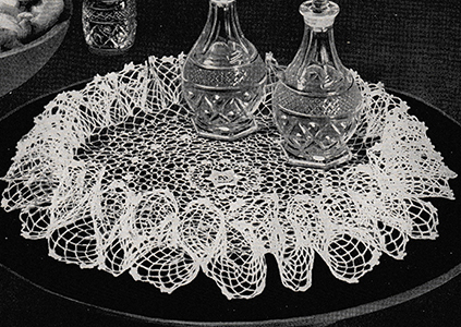 Irish Rose Ruffle Doily Pattern #5907